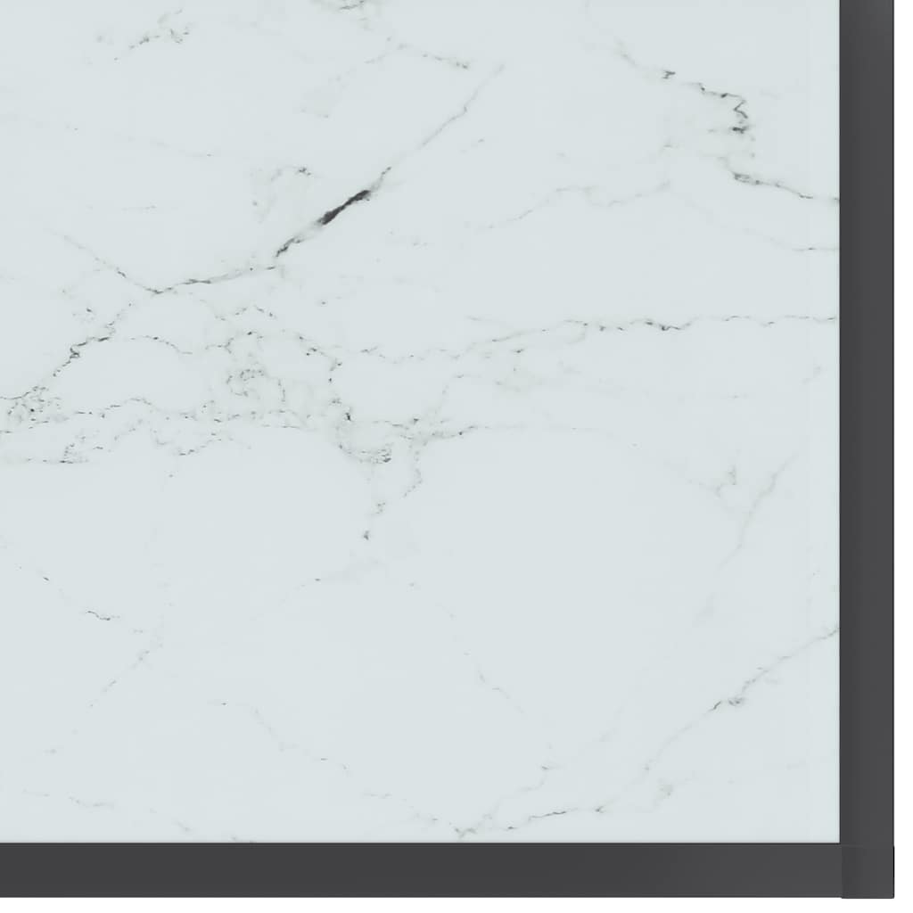 konsolbord 180x35x75,5 cm hærdet glas hvid