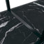 konsolbord 200x35x75,5 cm hærdet glas sort