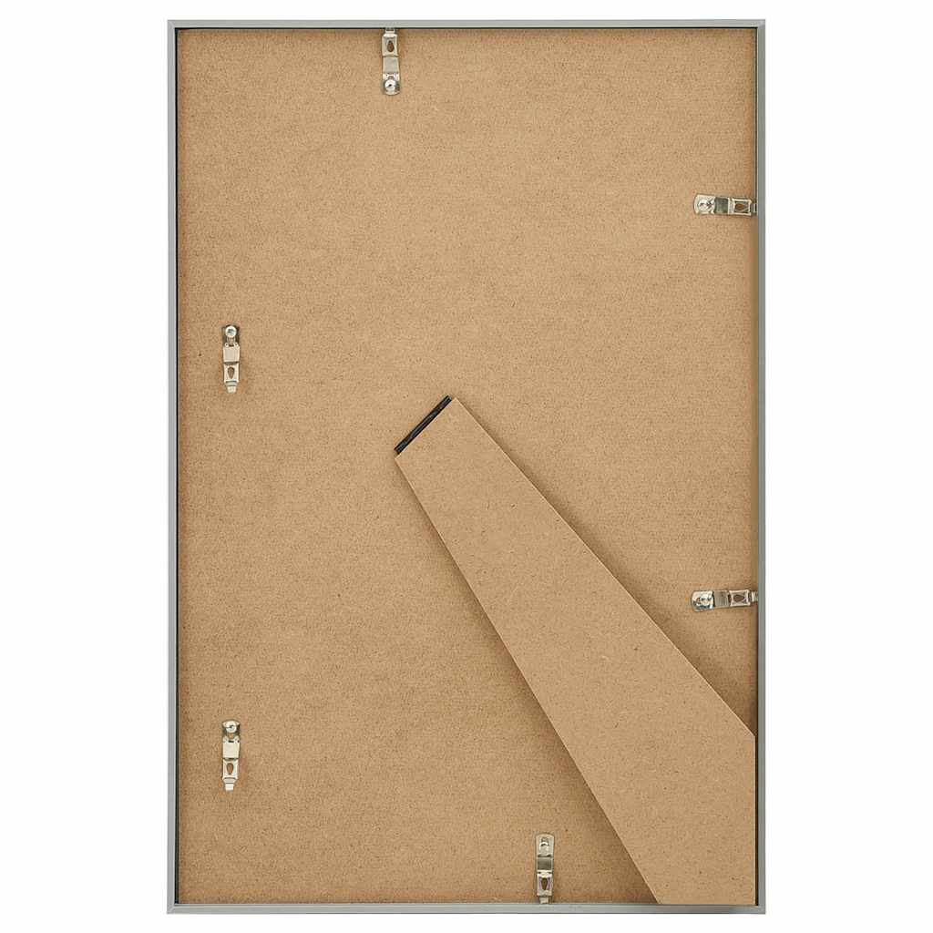 billedrammer 3 stk. til bord 21x29,7 cm MDF sølvfarvet