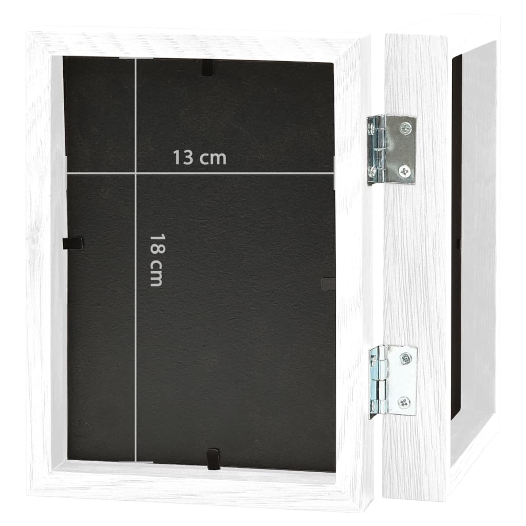 folderamme til 2 billeder 2x(13x18 cm) hvid