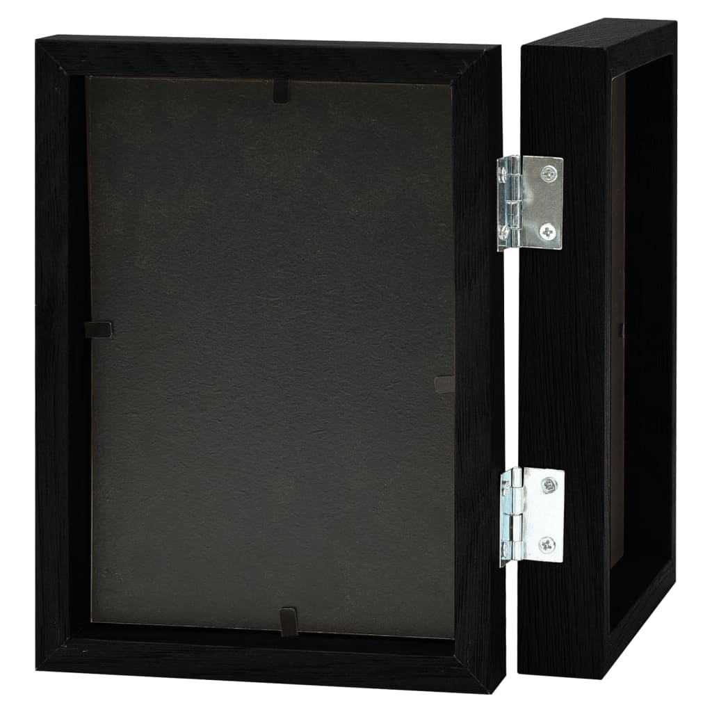 folderamme til 2 billeder 2x(13x18 cm) sort