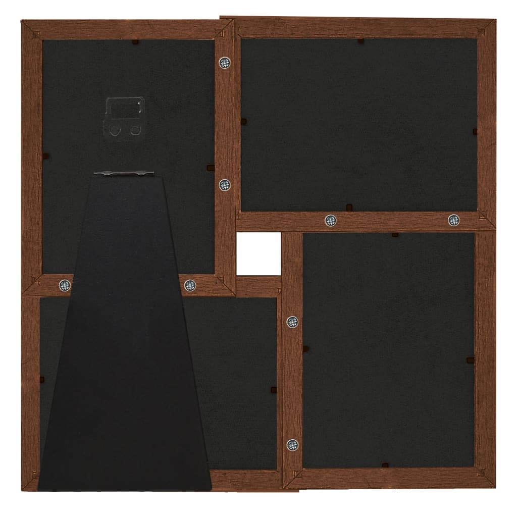 billedramme til 4x(13x18 cm) billeder MDF mørkebrun