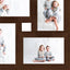 billedramme til 4x(13x18 cm) billeder MDF mørkebrun