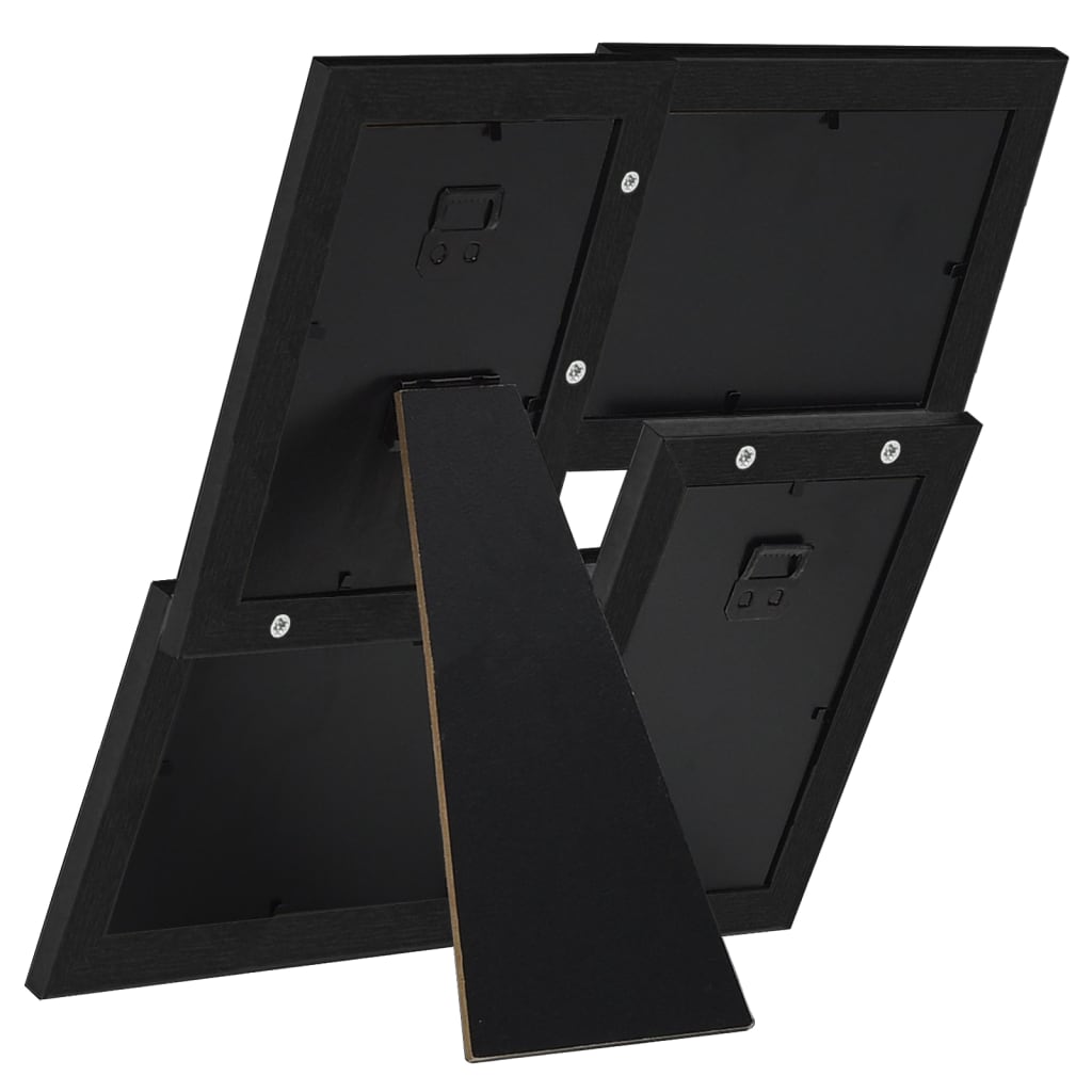 billedramme til 4x(10x15 cm) billeder MDF sort