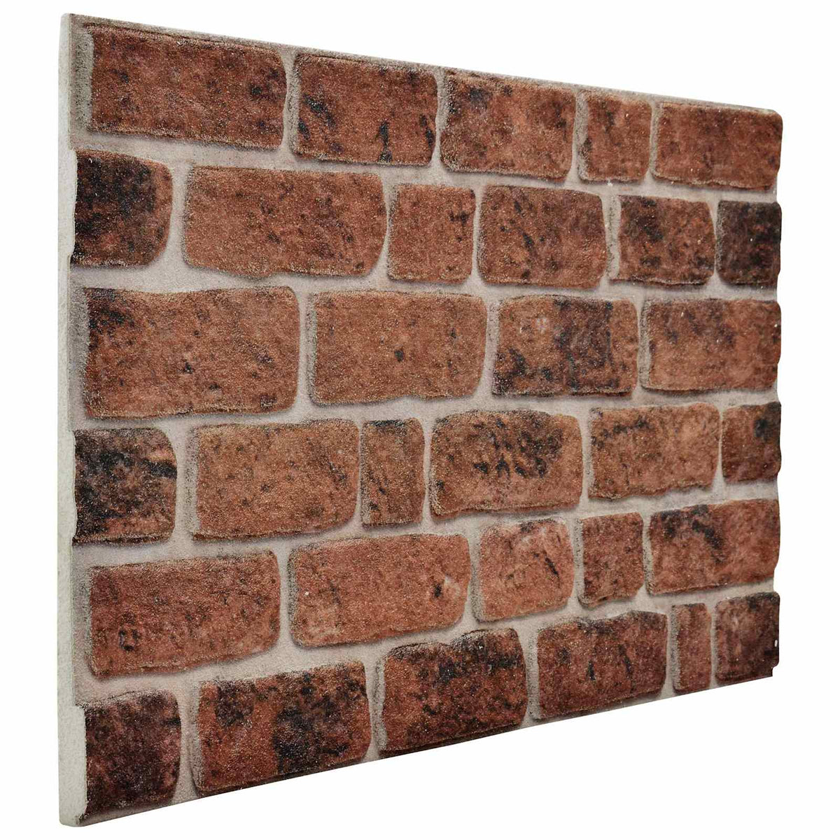 Vægpaneler 10 stk. 100 x 50 cm Brun Mursten EPS Skum