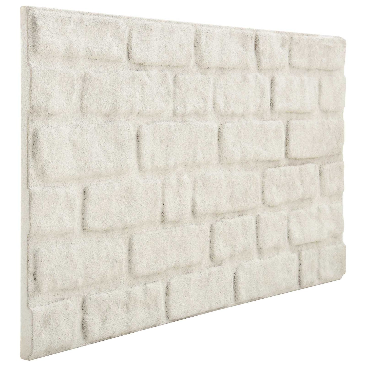 Vægpaneler 10 stk. 100 x 50 cm Hvid EPS Skum