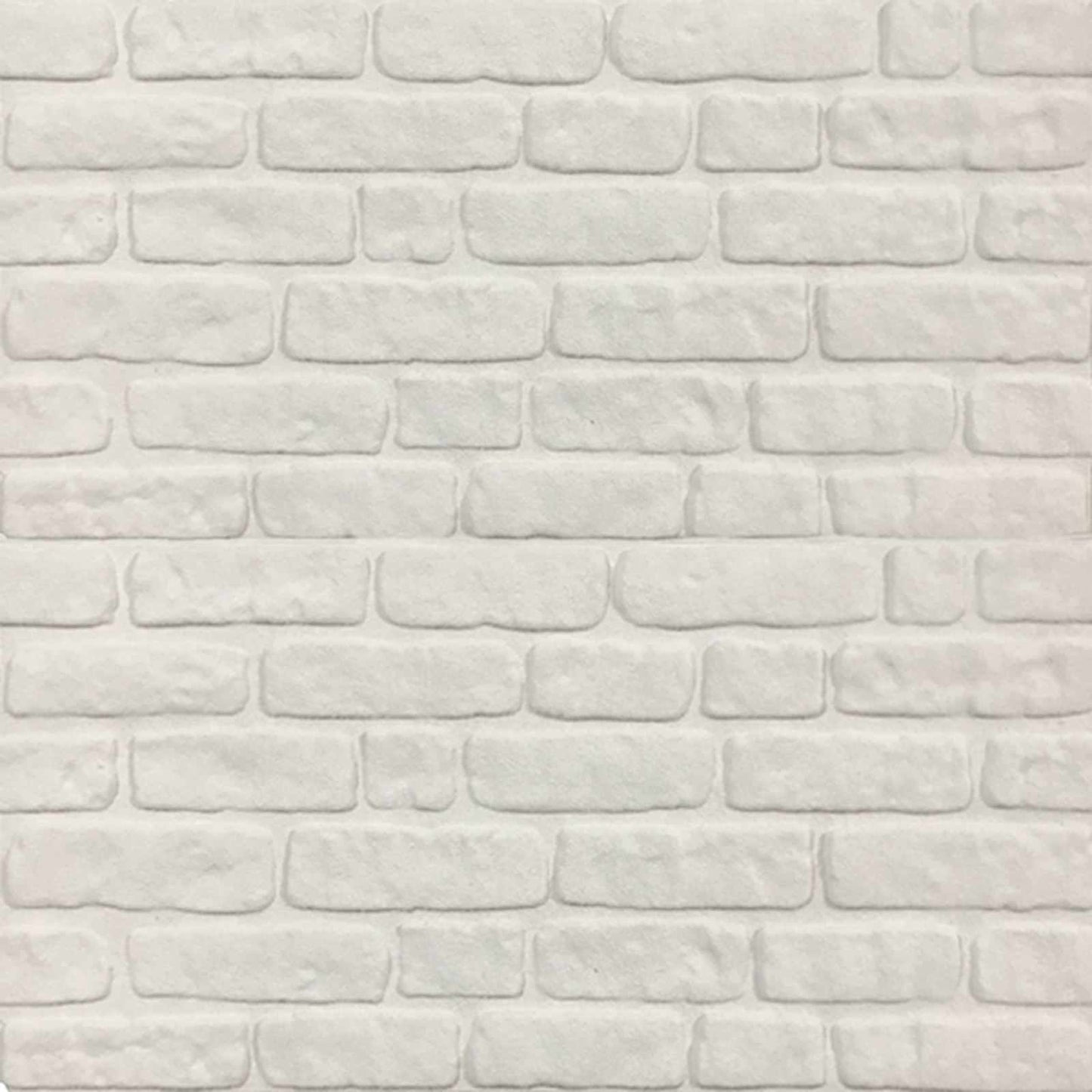 Vægpaneler 10 stk. 100 x 50 cm Hvid EPS Skum