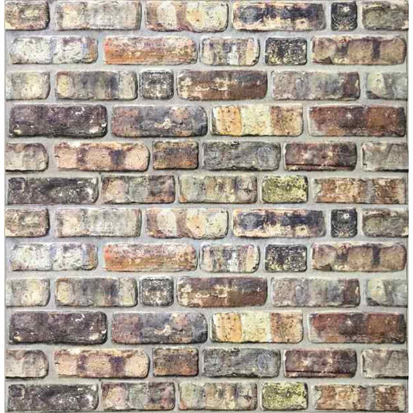 Vægpaneler 10 stk. 100 x 50 cm Flerfarvet EPS Skum