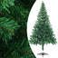 kunstigt juletræ med lys og kuglesæt 120 cm 230 grene