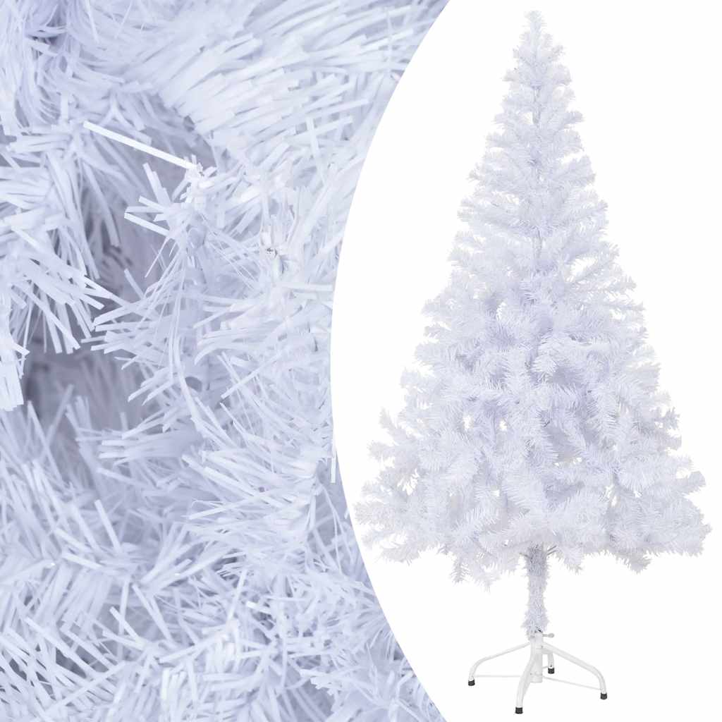 kunstigt juletræ med lys og kuglesæt 120 cm 230 grene