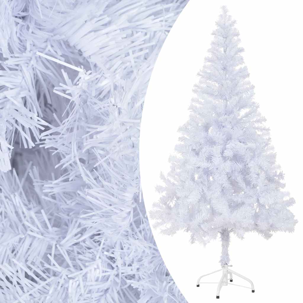 kunstigt juletræ med lys og kuglesæt 150 cm 380 grene