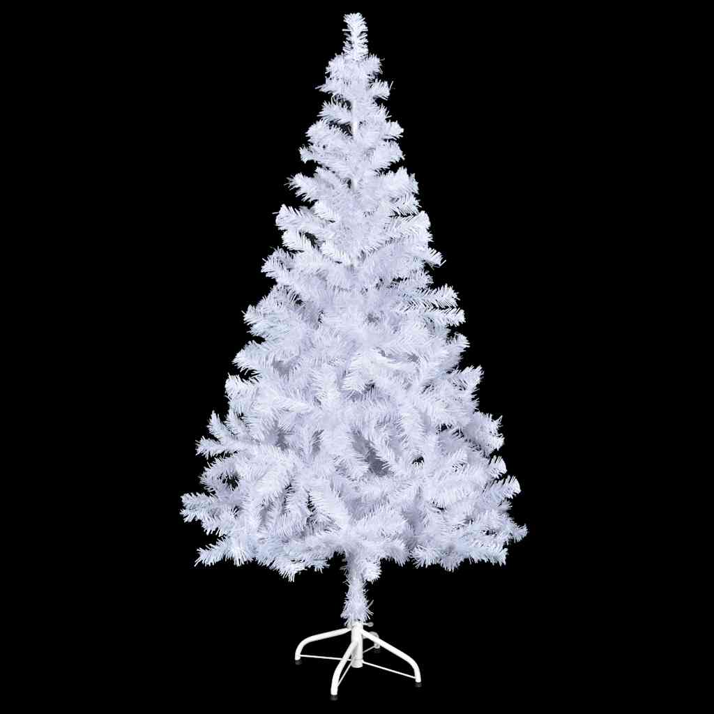 kunstigt juletræ med lys og kuglesæt 150 cm 380 grene