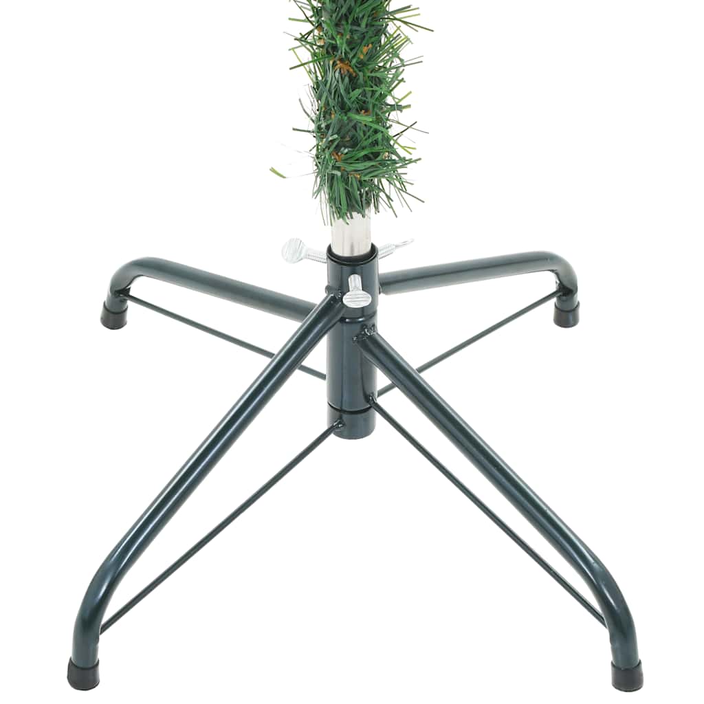 juletræ med lys + julekugler og grankogler 180 cm