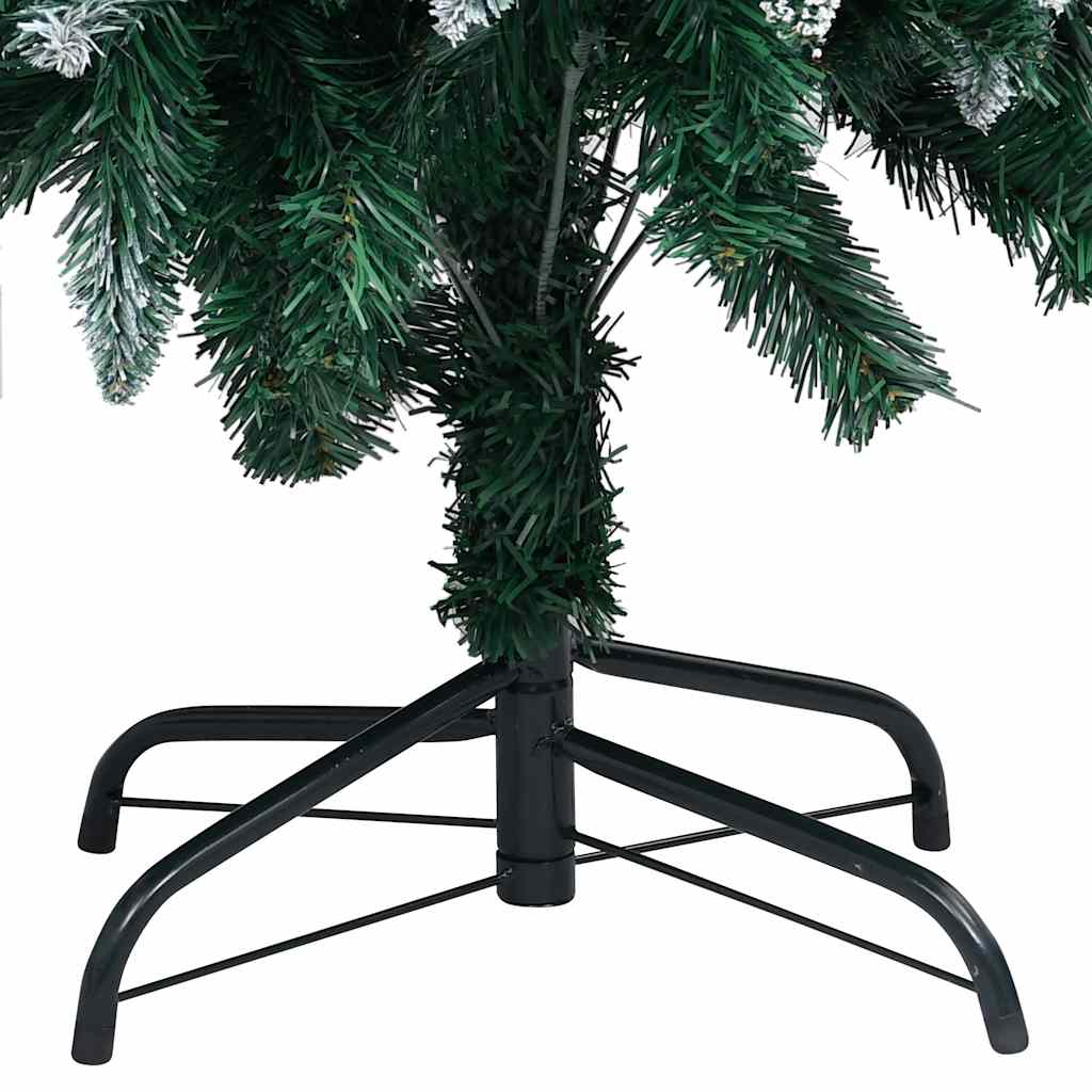 kunstigt juletræ med LED og kuglesæt og fyrrekogler 180 cm
