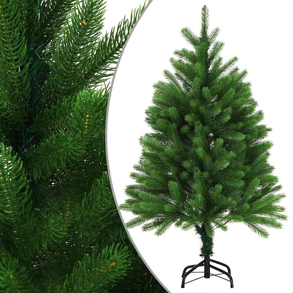 kunstigt juletræ med lys og kuglesæt 120 cm grøn