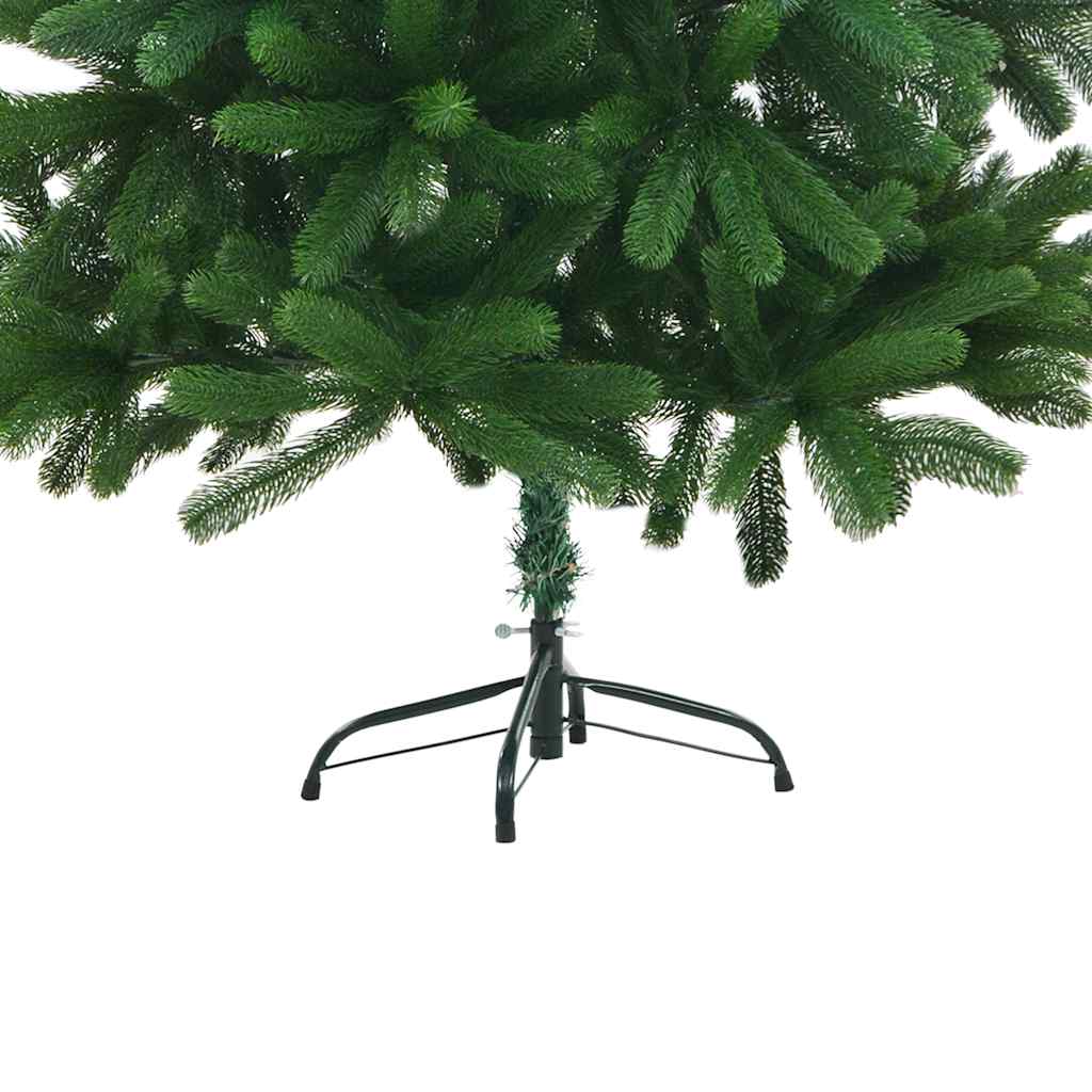 kunstigt juletræ med lys og kuglesæt 150 cm grøn
