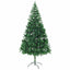 kunstigt juletræ med lys og kuglesæt 210 cm 910 grene