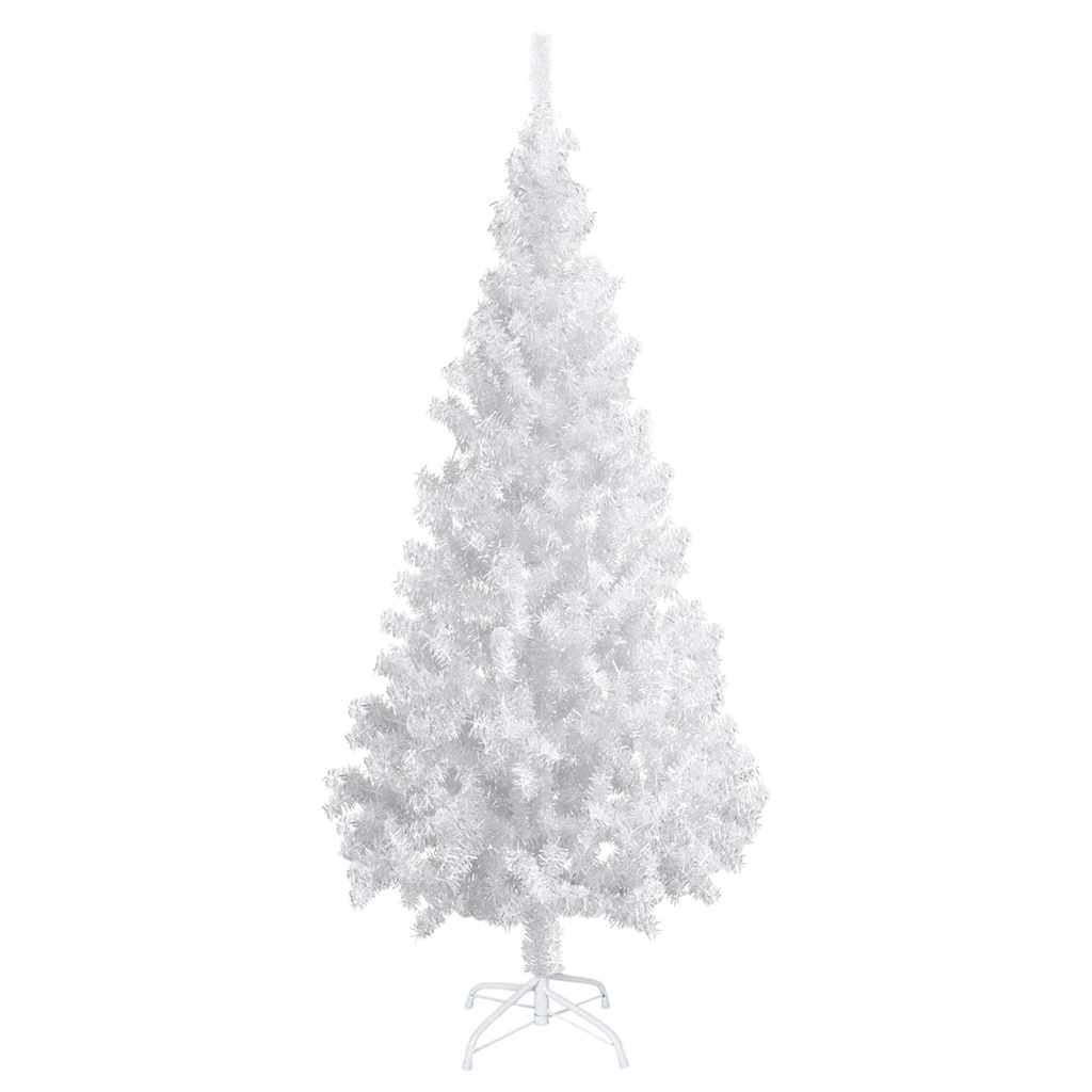 kunstigt juletræ med lys og kuglesæt 180 cm 620 grene