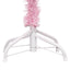 kunstigt juletræ med lys og kuglesæt 210 cm PVC lyserød