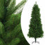 kunstigt juletræ med lys og kuglesæt 240 cm grøn