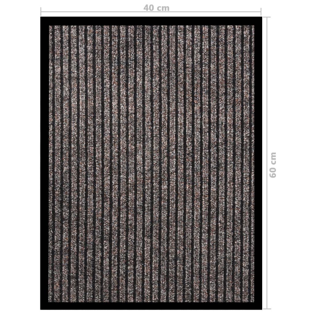 dørmåtte 40x60 cm stribet beige