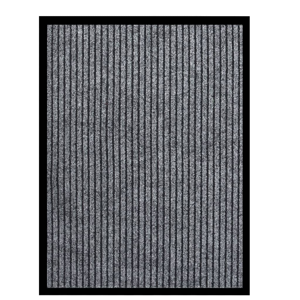 dørmåtte 60x80 cm stribet grå