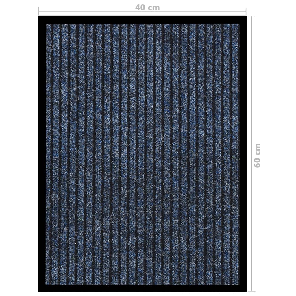 dørmåtte 40x60 cm stribet blå