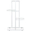 blomsterstativ i 4 niveauer 43x22x76 cm metal hvid