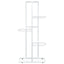 blomsterstativ i 5 niveauer 43x22x98 cm metal hvid