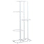 blomsterstativ i 5 niveauer 43x22x98 cm metal hvid