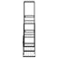 blomsterstativ 94,5x25x88 cm metal sort