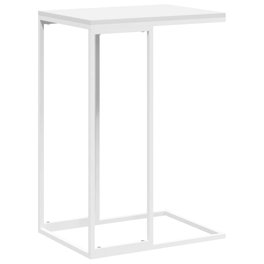 sidebord 40x30x59 cm konstrueret træ hvid
