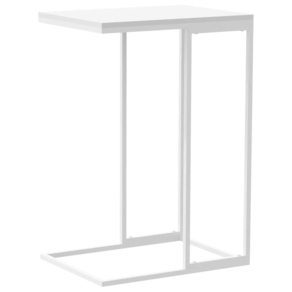 sidebord 40x30x59 cm konstrueret træ hvid
