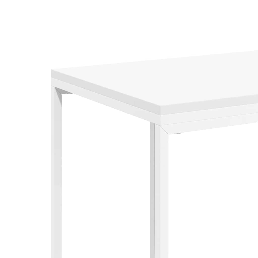 sidebord 40x30x59 cm konstrueret træ hvid