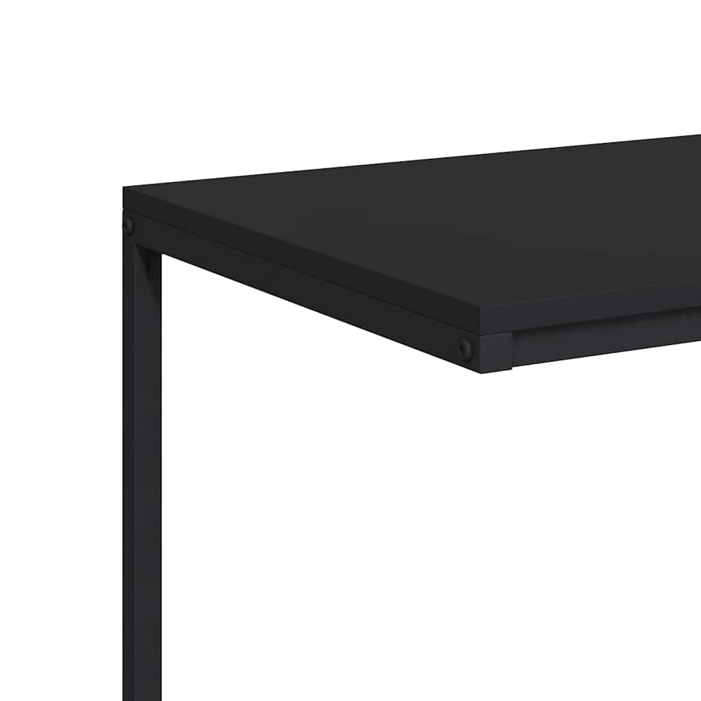 sidebord 55x35x66 cm konstrueret træ sort