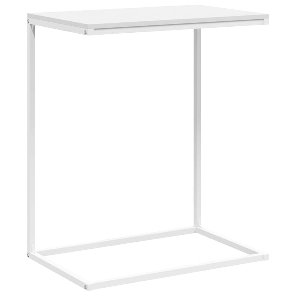 sidebord 55x35x66 cm konstrueret træ hvid