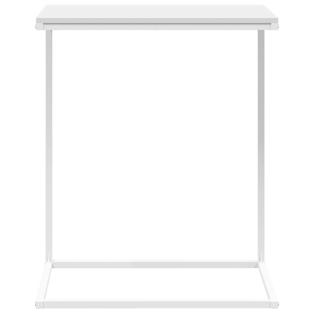 sidebord 55x35x66 cm konstrueret træ hvid