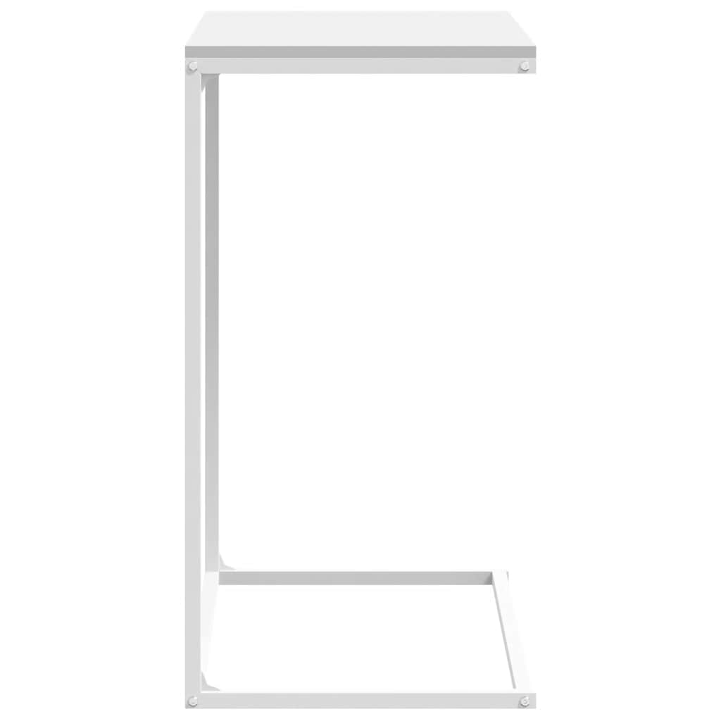 sidebord 55x35x66 cm konstrueret træ hvid
