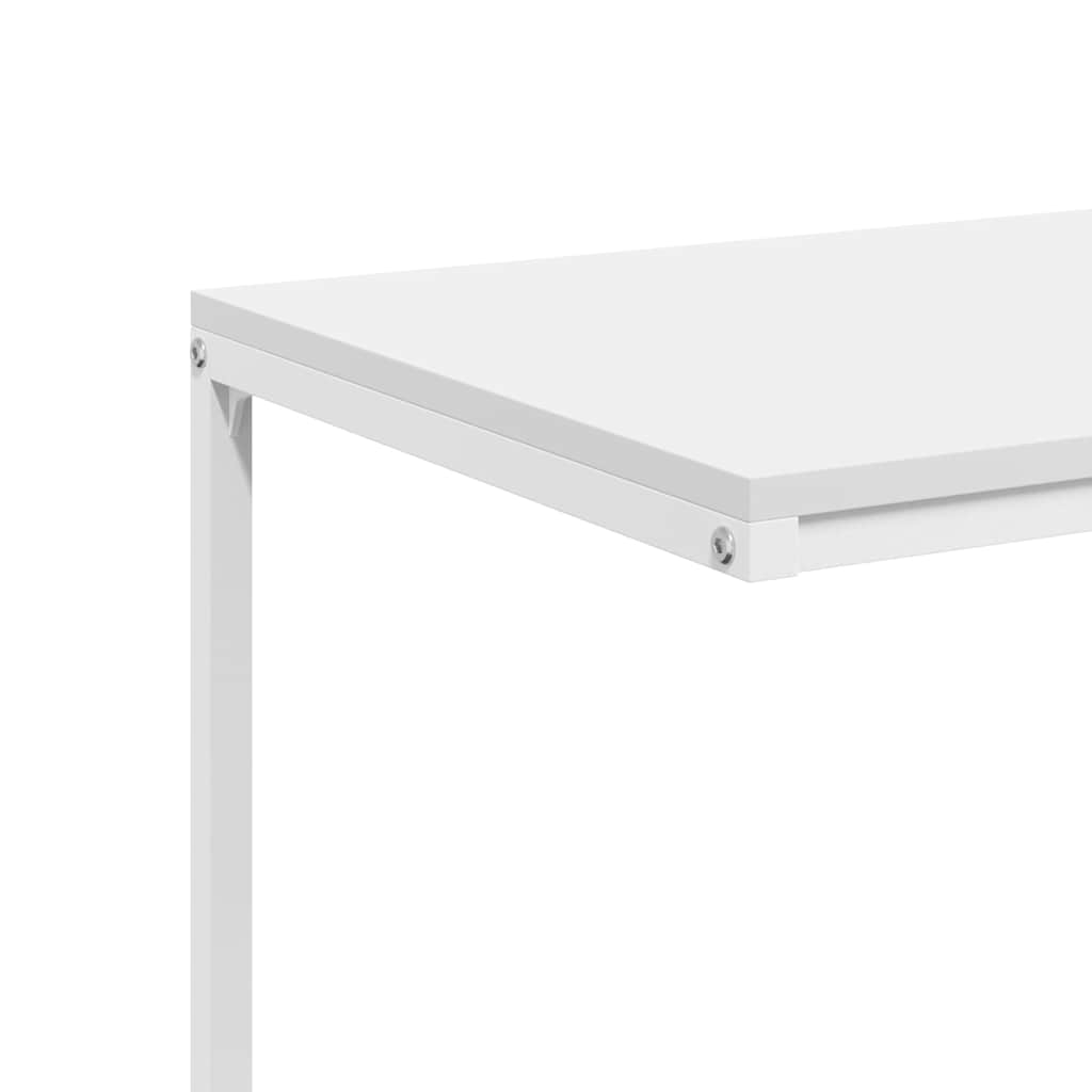 sidebord 55x35x66 cm konstrueret træ hvid