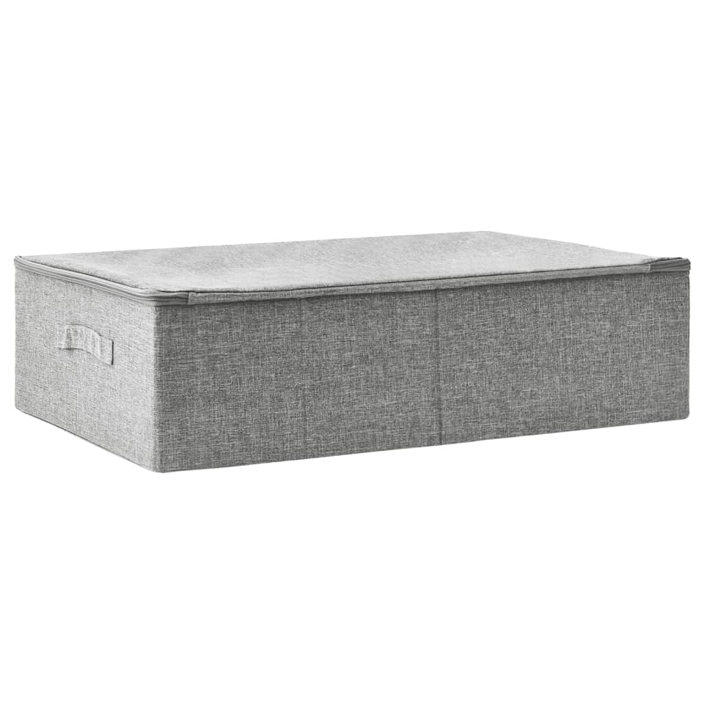 opbevaringskasse 70x40x18 cm stof grå