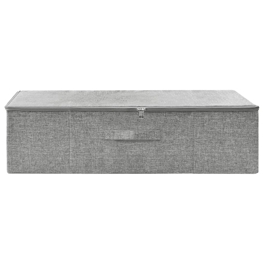 opbevaringskasse 70x40x18 cm stof grå