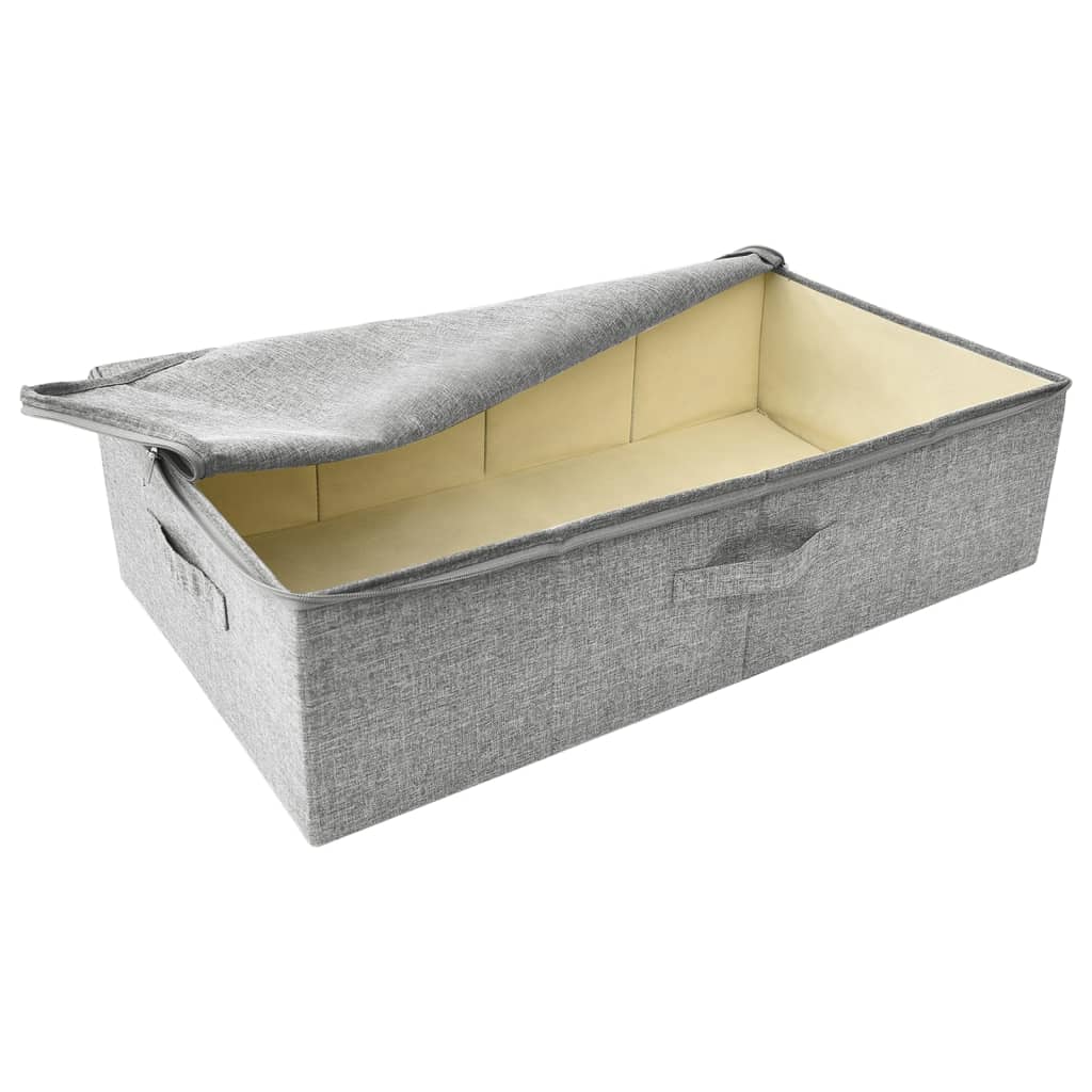 opbevaringskasse 70x40x18 cm stof grå