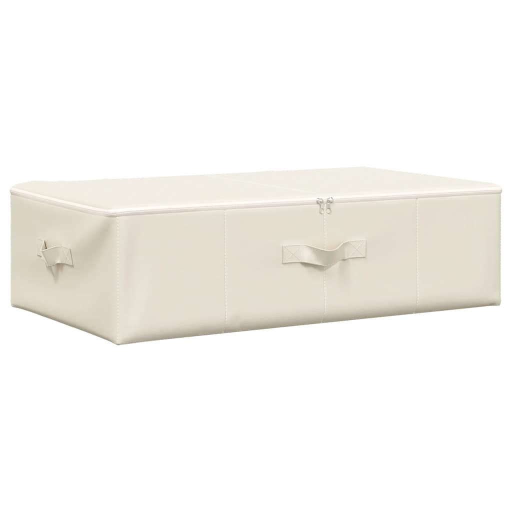 opbevaringskasse 70x40x18 cm stof cremefarvet