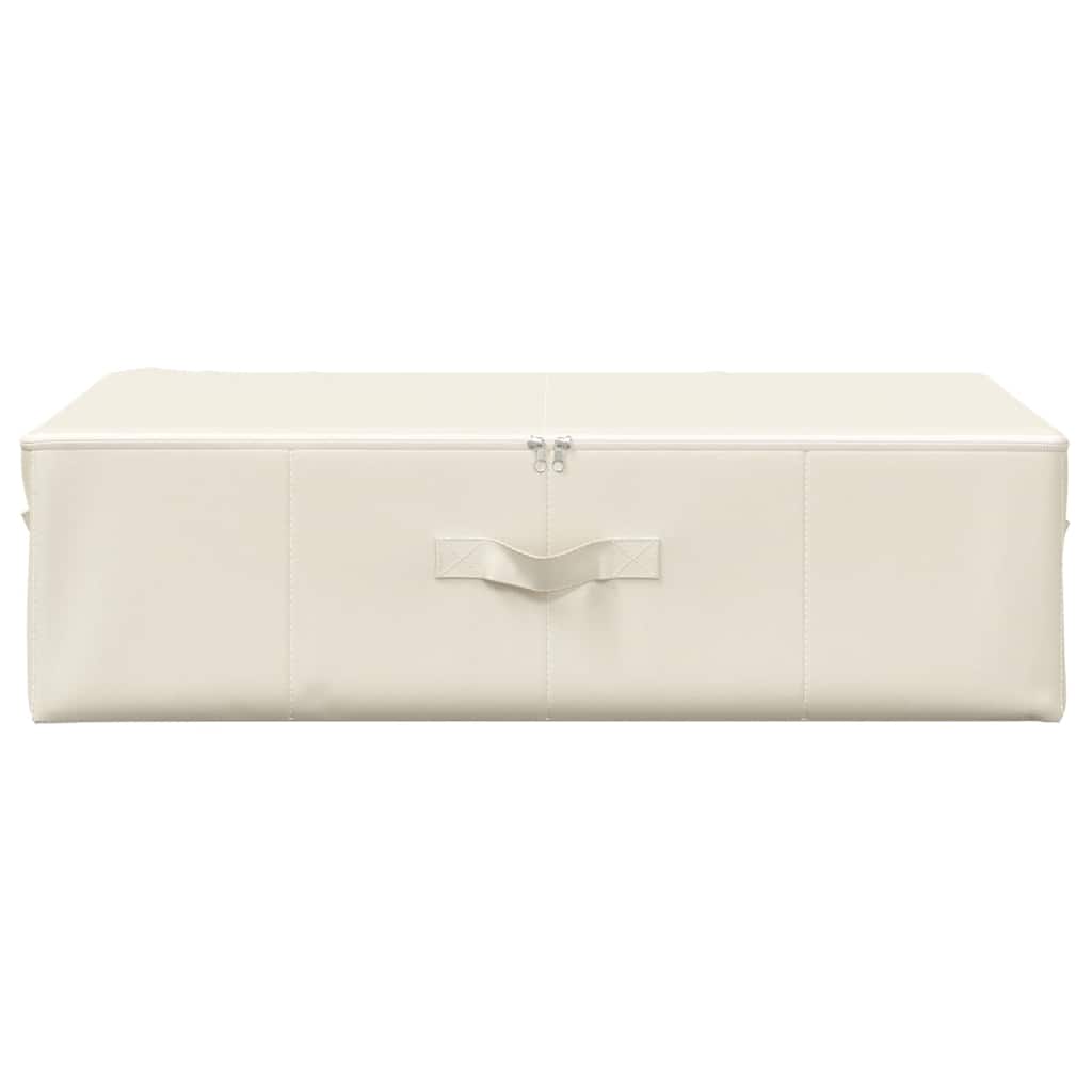 opbevaringskasse 70x40x18 cm stof cremefarvet