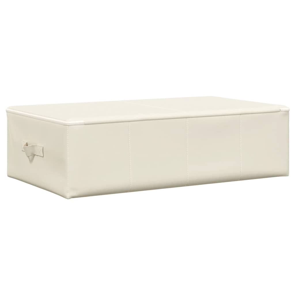 opbevaringskasse 70x40x18 cm stof cremefarvet