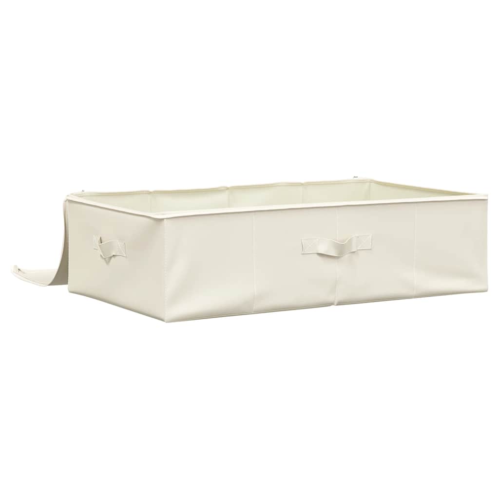 opbevaringskasse 70x40x18 cm stof cremefarvet