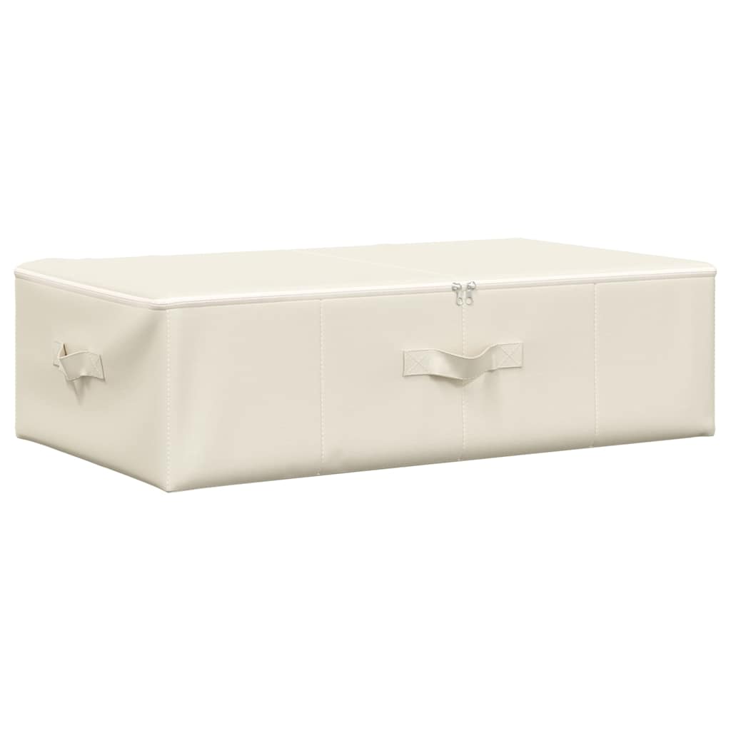opbevaringskasser 2 stk. 70x40x18 cm stof cremefarvet
