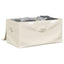 opbevaringskasser 2 stk. 43x34x23 cm stof cremefarvet