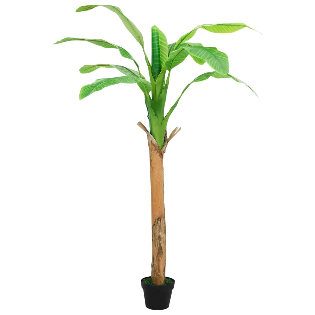 kunstig bananpalme med potte 180 cm grøn