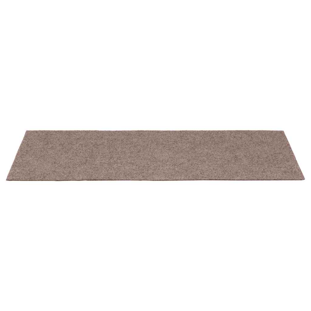 trappemåtter selvklæbende 15 stk. 60x25 cm lysebrune rektangulære
